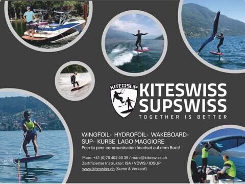 Neue Station am Lago Maggiore! Wingfoil / Wakboard / Hydrofoil / E-Foil Kurse